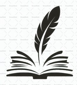 Offenes Buch und Feder
